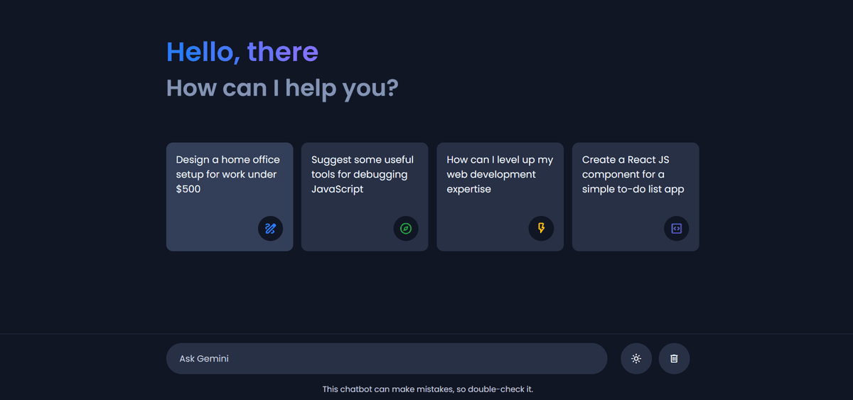 Chat bot Powered by Gemini AI